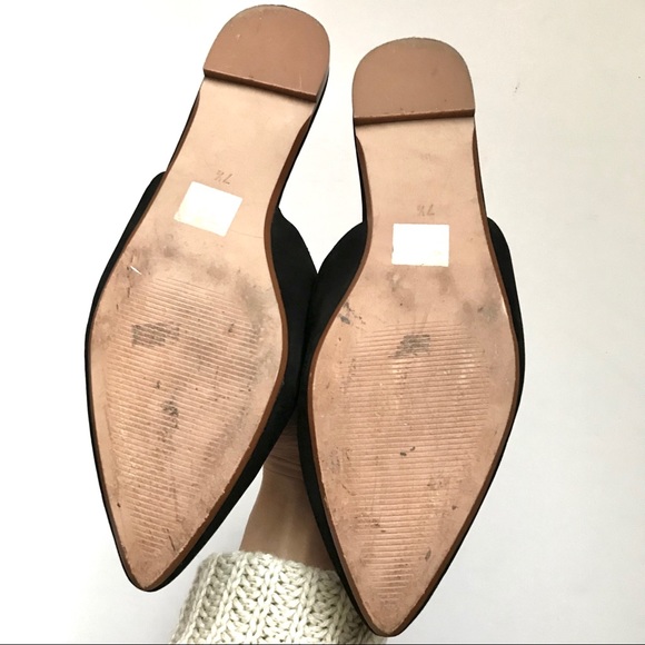 EUC Madewell Black Elie Suede Slipper Flat - Picture 8 of 8